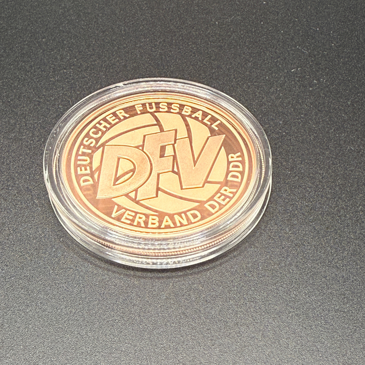 Kupfermedaille „Montreal 1976" – DDR Fußball-Gold | 1 oz Feinkupfer 999,9
